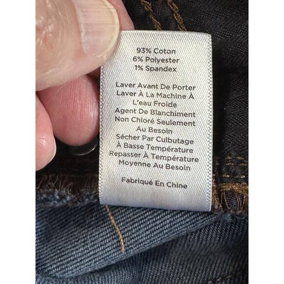 Talbots Flawless 5 Pocket Jean Women's Size 14P Curvy Straight Dark Wash Preppy - Picture 16 of 16